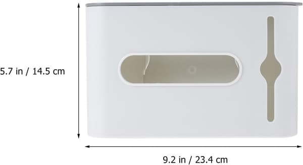 Väggmonterad soppåsehållare Väggförvaringslåda Vit PP-material Stansfri design