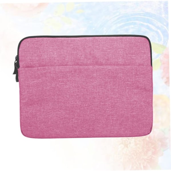 Beskyttende taske til bærbar computer 15,6'' Laptop Sleeve Case Bærbar Taske Lynlås Enkel Stilfuld Rosafarvet
