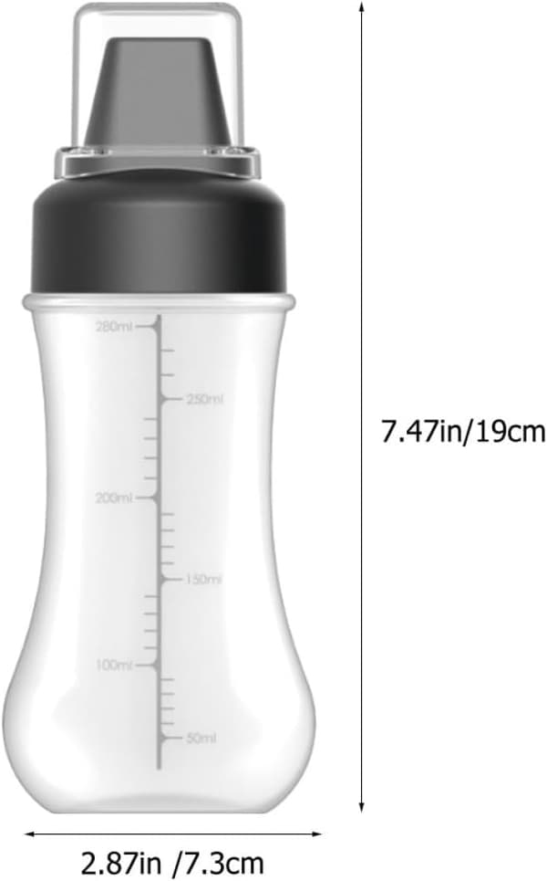2 stk påfyllbare sausklemflasker 350 ml enkle å klemme krydderflasker