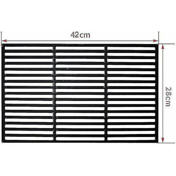 Hengda Bbq Grillrist med Mål 42x28cm Støbejern - Ty-yuhao