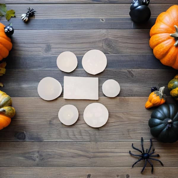 7 stk. græskar ahornblad harpiksform til Halloween håndværk DIY lysfremstilling silikoneforme