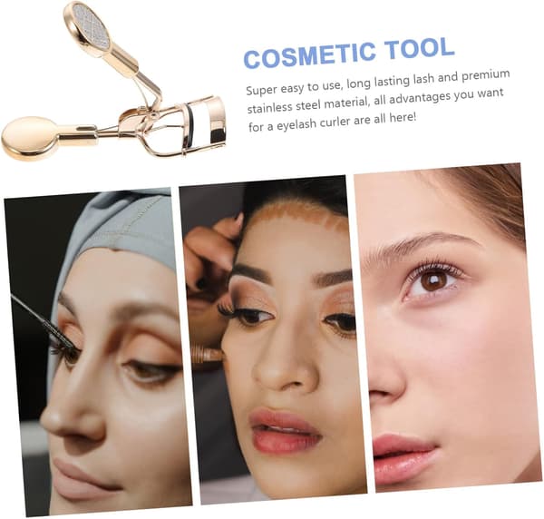Øjenvippebukker Buet Vippebukker Øjenvippe Makeup Værktøj Rustfrit Stål Naturlige Vippebukker Clips Øjenmakeup