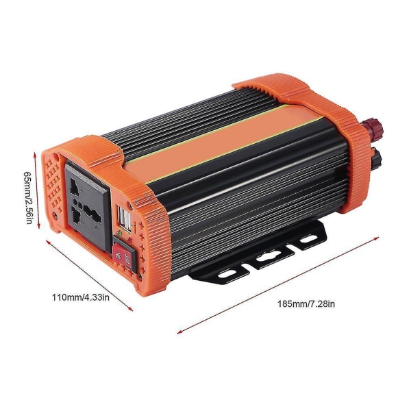 P400c 400W Bilstrømsomformer DC12V AC220V Modificeret Oplader