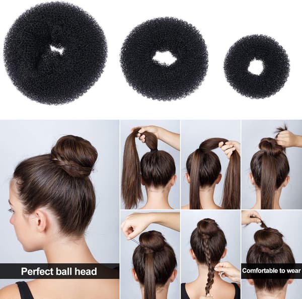 Hår Donut Knold Makers Hårstyling Sæt Hårnåle til Kvinder Piger Ballet Knold Styles Kit