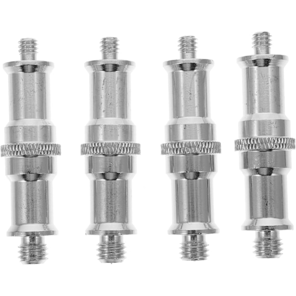 4 stk. Lysstativ Adapter Skrueadapter 1/4 til 3/8 Konverter for Kamerastativ Standard Cold Shoe Adapter