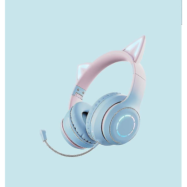 Trådløst Spilheadset, Katteøre Bluetooth 5.1 Spilheadset