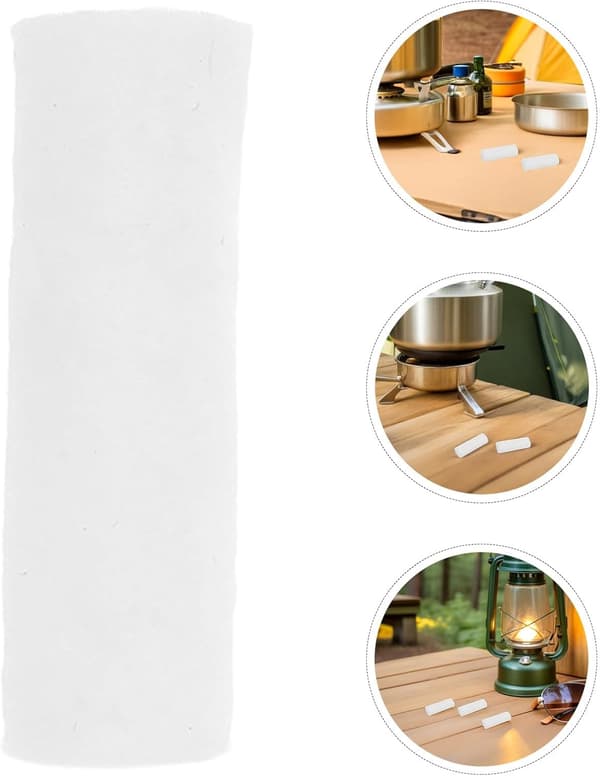30 stk. utendørs opptenningspinner i bomull med voks