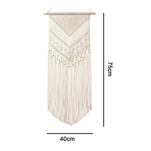 Macrame Väggbonad Handgjord Vävd Väggkonst Macrame Gobeläng För Sovrum Kontor Hem Väggdekor