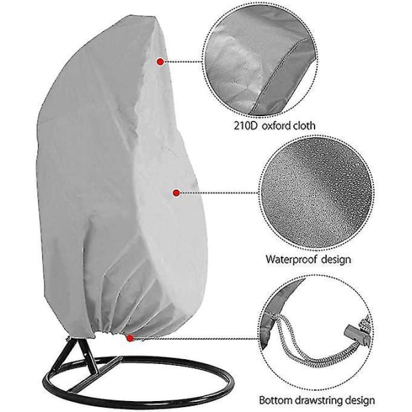 Patio Hanging Chair Cover 210d Oxford Cocoon Egg Cover