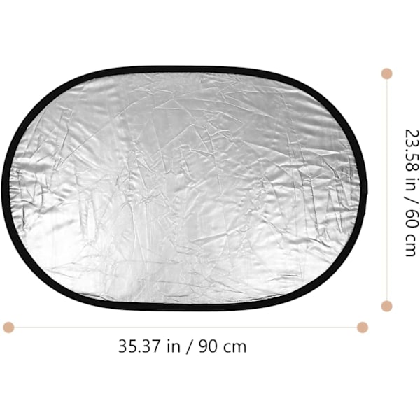 Professionell 2-i-1 Oval Diffuser för Studio- och Utomhusfotografering