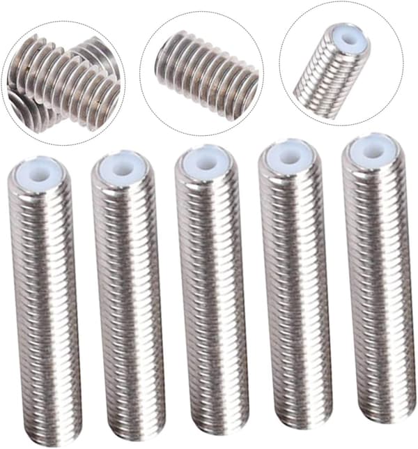 5 st extruderhalsrör i rostfritt stål PTFE-rör Bowden för skrivare