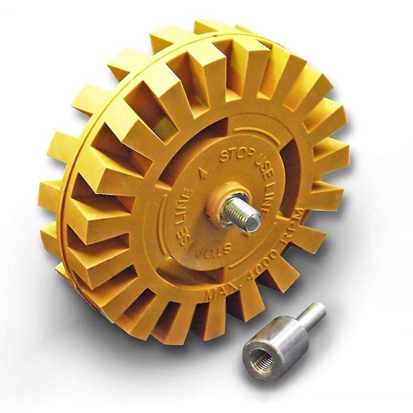 Dekalborttagning Eraser Wheel Tool Kit - Power borrtillbehör för att ta bort kritränder, klistermärken, självhäftande vinyldekaler från bilar, husbilar, båtar och
