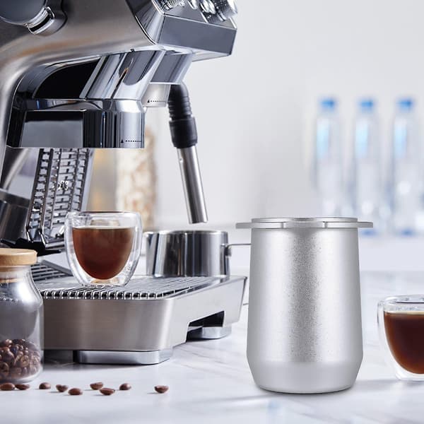Kaffedosisbeholder Tilbehør til 54mm Espressomaskine Sølv