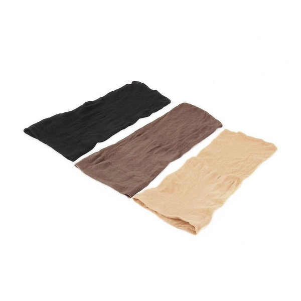 2 stk Unisex Strømpehette Parykk Liner Cap Snood Nylon Stretch Mesh