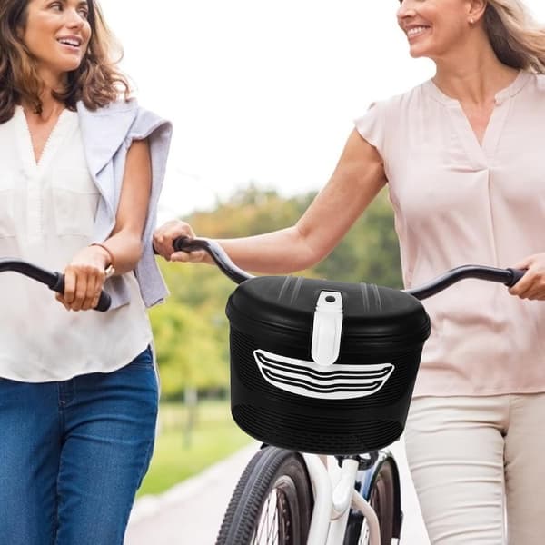Cykelkorg fram med lås Elcykel Framramslåda Robust Förvaringshållare