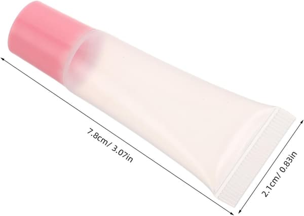 Lipglossrør Stilfuldt design med lige kant 20 stk. Genopfyldelige tomme plastikrør Klarhed