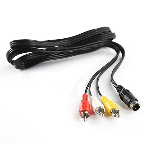 Sinknap 9-pins AV-kabel Komposit Stereo Video Audioledning for Sega Genesis/MD 2 3