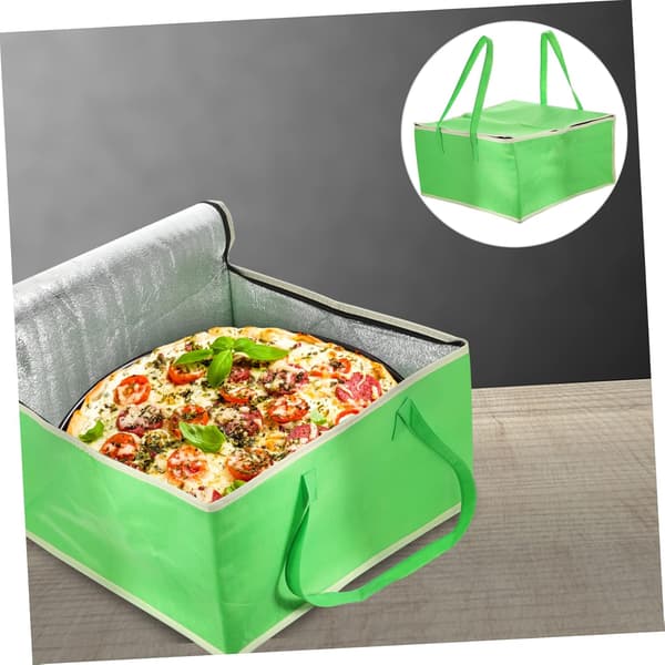 2 stk. isolert matpose for baking, varmebevarende pose, kompakt isolert tote, lunsjboksfunksjon