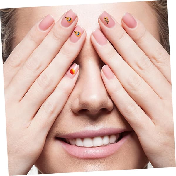 4-pack polymerfruktskivor för nagelkonst Nagelfruktskivor DIY-dekorationer Mönsterdekorationer