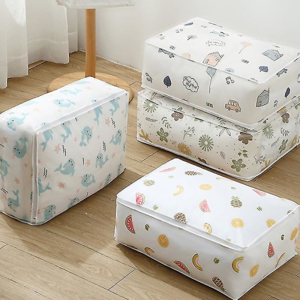 Støvtett oppbevaringspose for hjemmet, Ipper-design, multifunksjonell dynebeholder med 57x 40x 22cm D 1PCS