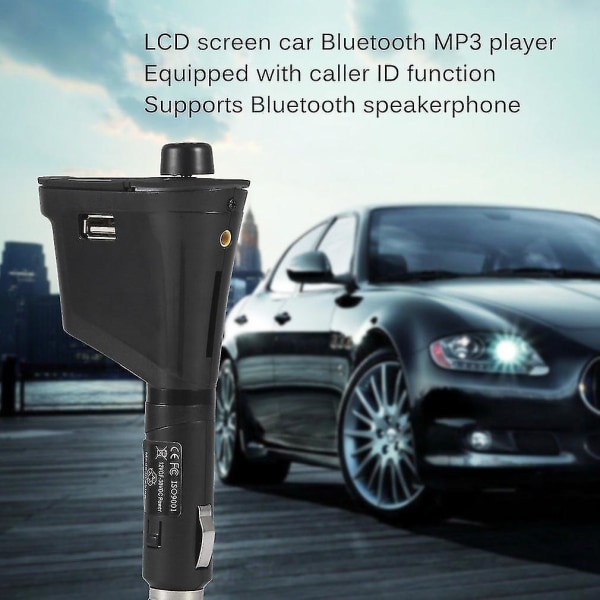 LCD-bilsett Bluetooth Mp3-spiller Fm-sender Usb