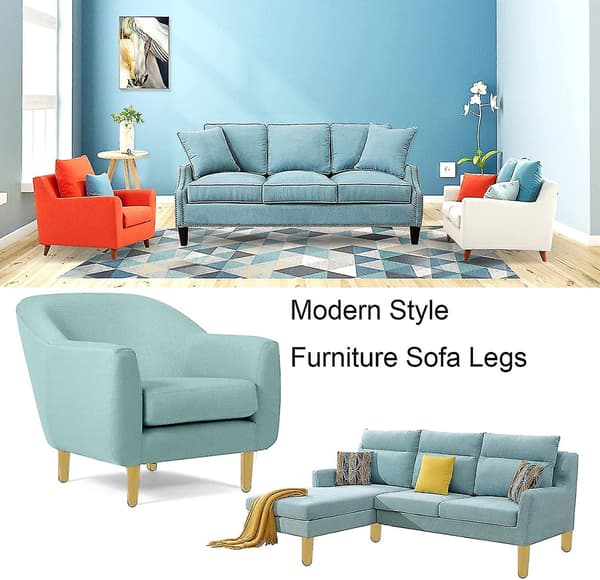 Møbelben 4 Tommer, Moderne Metal Sofa Ben Møbelstøttefødder