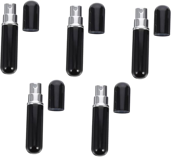 5 st mini parfymflaska spray tomma flaskor för resor och sminkhållare