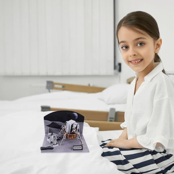 3D DIY Rumskibspuslespil til alderen 3-5, pædagogisk ydre rummodel