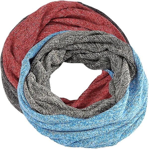 Hatt for menn og kvinner i bomull, avslappet beanie, myk og lett løpehatt, kort hatt for voksne, kjemisk hatt, avslappet hatt Red*blue
