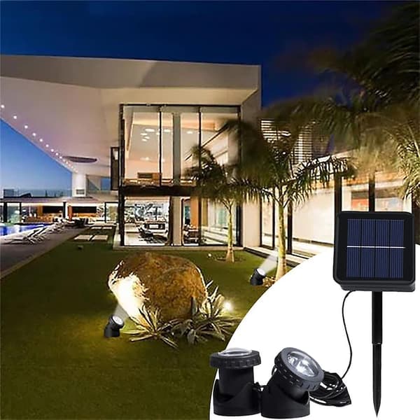 Undervannslys med solcelle, LED, vanntett IP68