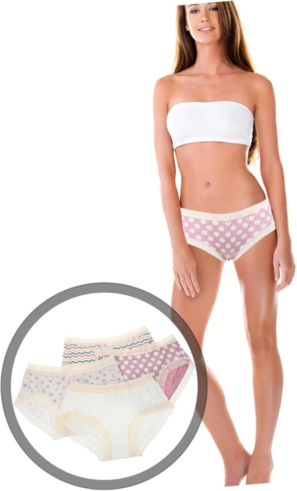 4-pack damunderkläder Bonds-stil Andningsbara trosor Bekväma damunderkläder