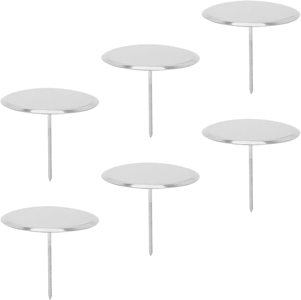 6 stk. kakeblomstdekorasjonsverktøy Blomsterpiping Nails Rustfritt stål Gjenbrukbar Solid Design Sølv