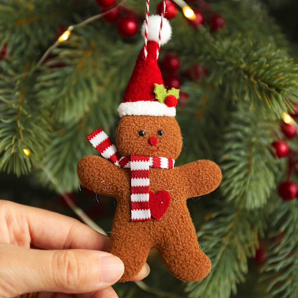 3 stk. Nye Dekoration Peberkagemand Plushies Dukke Vedhæng Plys Legetøj Træ Tilbehør Vedhæng women 3pcs