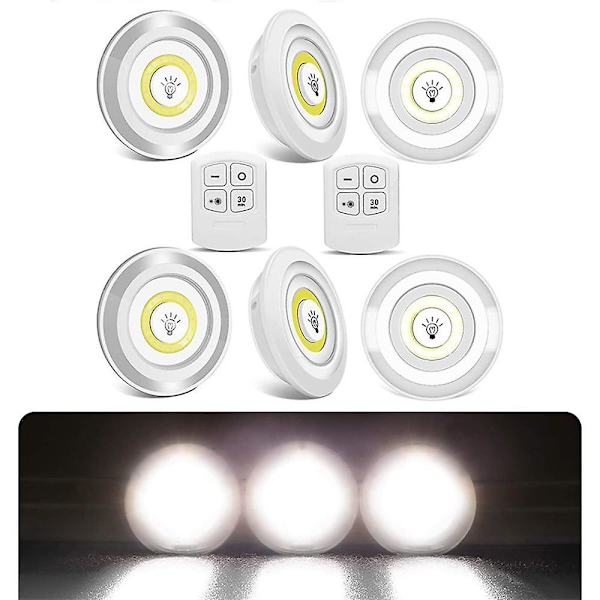 Skåpsbelysning med LED-nattlampa, fjärrkontroll, 3W COB-lampa under trappan