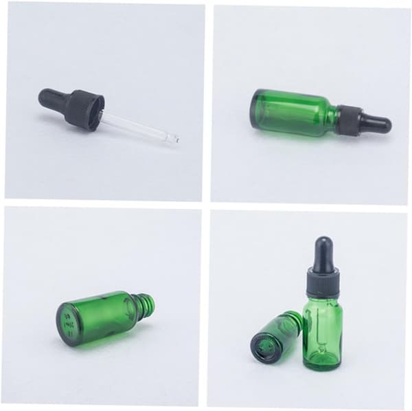 12 st 10 ml tomma påfyllningsbara eteriska oljeflaskor med dropp för aromaterapi och kosmetisk användning