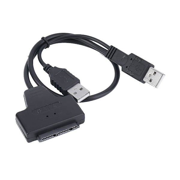 USB 2.0 til 1.8 tommer 7+9 16-bens Micro SATA HDD Adapterkabel