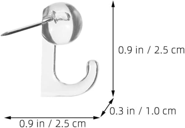 100 st Jumbo Push Pin Tacks Kraftiga Dekorativa Häftstift