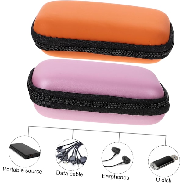 Hdd Skyddsbox 2st Portabel Hårddiskfodral Stilrent Schema Robust Konstruktion för Dator
