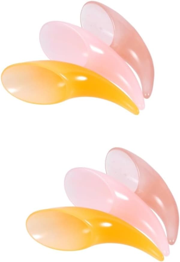 6 stk harpiks skrapeplate Gua Sha massasjebrett Profesjonell skrapebrettplate