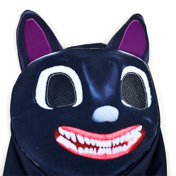 Creepy Cat Costume Bodysuit Jumpsuit Hodeplagg Sett Kids Fancy Up Outfits 8-9 Years