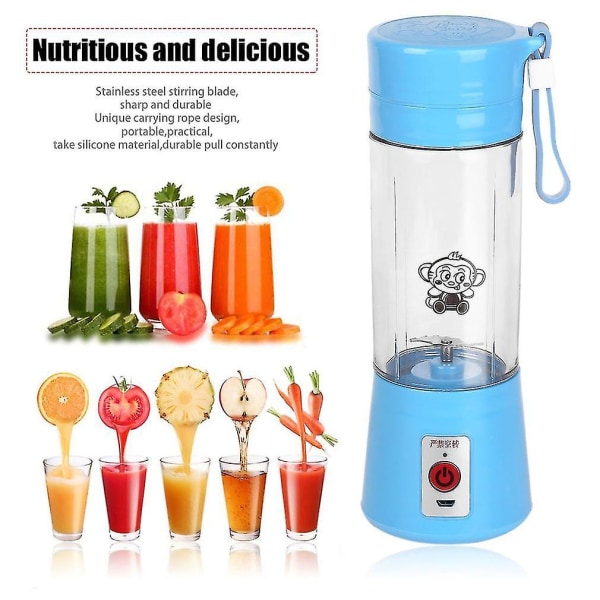 380ml USB Elektrisk Fruktjuicer Smoothie Maker Blender