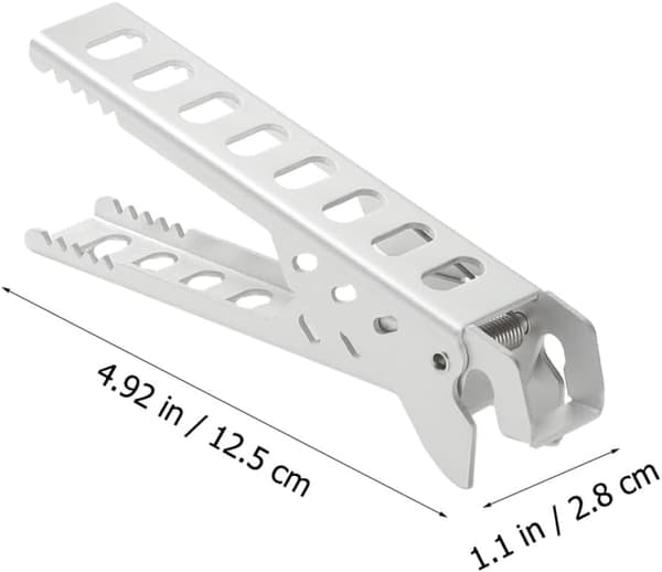 Solid kokeutstyrsklemme i aluminiumslegering, grytegriper med glatte kanter og rustbestandig design