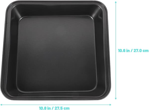 Non-stick pizzabageplade i kulstofstål, multifunktionel bageform