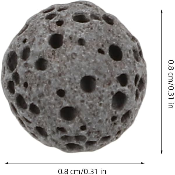 39 stk. naturlige vulkanske steiner eterisk olje diffuser steiner 8 mm svart lava aromaterapi steiner