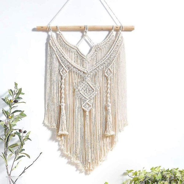 Macrame Väggbonad Tapet Väggdekoration Bohemisk Vävd Dekor