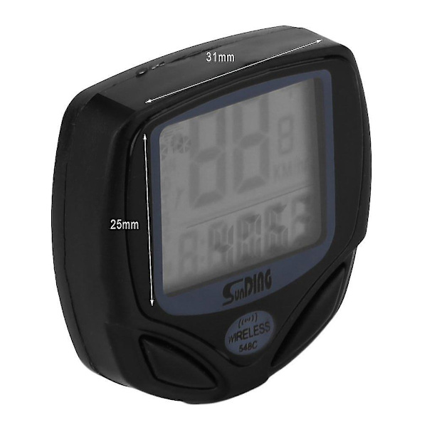 Trådløs LCD Cykelcomputer Cykelmåler Hastighedsmåler