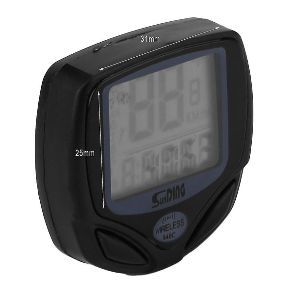 Trådløs LCD-sykkelcomputer Sykkelmåler Speedometer