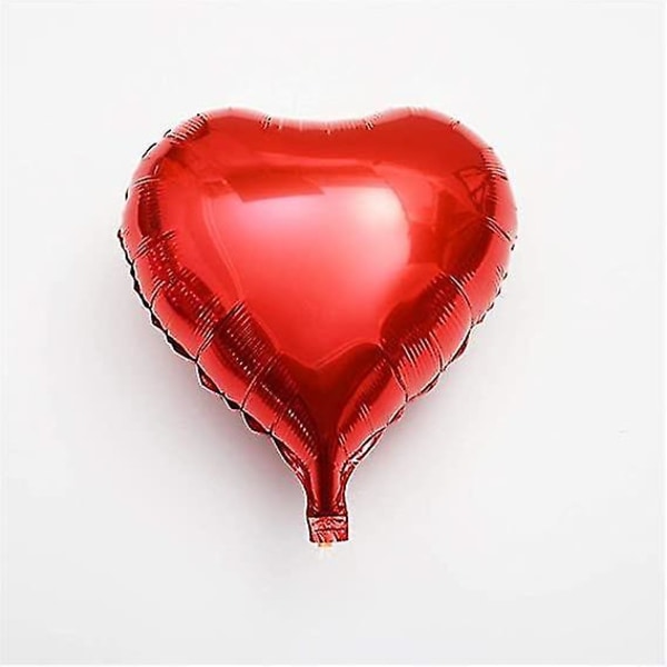 20 stk 18 tommer rødt hjerte kjærlighet folie ballonger bryllup bursdag