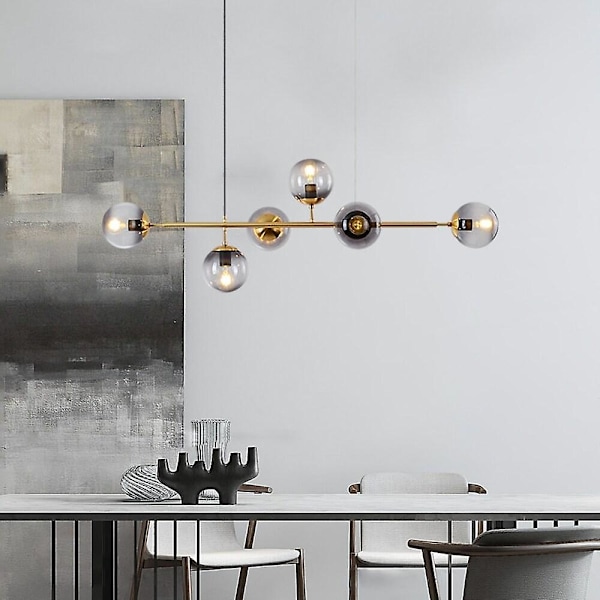 120cm Pendellampe Led Line Design Globe Lysekrone