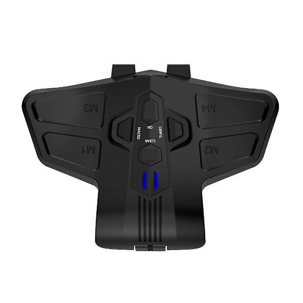Tilbehør for bakre padler, styringsutvidelsessett, bakknapp, bakplate, omleggingssett for PS5 DualSense med turboer og makroer Black